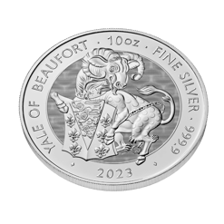 2023 the tudor beasts – the yale of beaufort 10oz. 9999 silver bullion coin