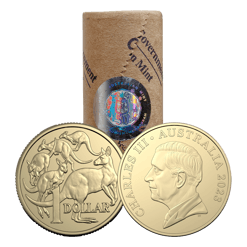 2023 $1 King Charles III Effigy Coin Roll - Premium Roll