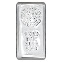 The Perth Mint 1 Kilo Silver Cast Bar