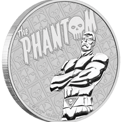 2022 the phantom 1oz silver coin in card