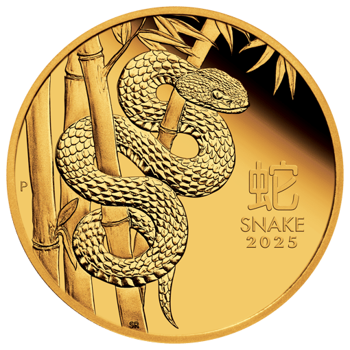 3s2515faaa 2025-year-of-the-snake-14oz-gold-proof-coin 09-08-24-