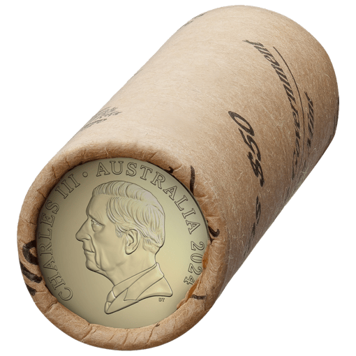 2024 $2 king charles iii effigy coin roll - non-premium roll