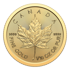 2024 Maple Leaf 1/10oz .9999 Gold Bullion Coin