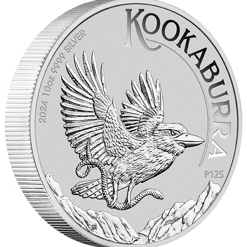 2024 australian kookaburra 10oz. 9999 silver bullion coin
