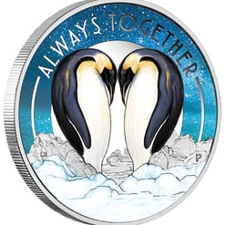 2018 Always Together Penguins 1/2oz .9999 Silver Proof Coin - Perth Mint