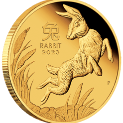 2023 year of the rabbit 1oz. 9999 gold proof coin – lunar series iii