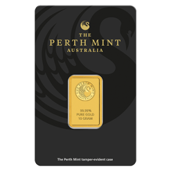 Perth Mint Kangaroo 10g .9999 Gold Minted Bullion Bar